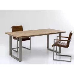 KARE Design Tische-Tisch Parquet Silber 180X90