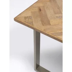 KARE Design Tische-Tisch Parquet Silber 180X90