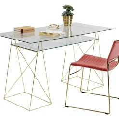 KARE Design Tische-Tisch Polar Messing Matt 8Mm Esg