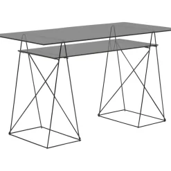 KARE Design Tische-Tisch Polar Schwarz 8Mm Esg 135X65Cm