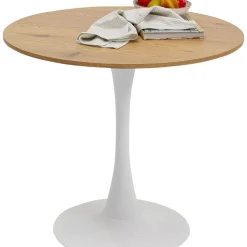 KARE Design Tische-Tisch Schickeria Eichenoptik Weis O80Cm