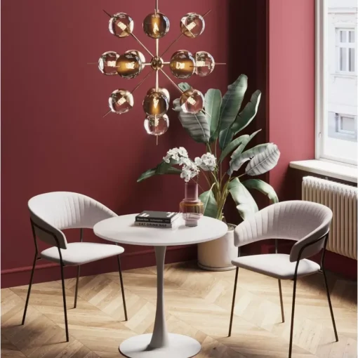 KARE Design Tische-Tisch Schickeria Weis O80