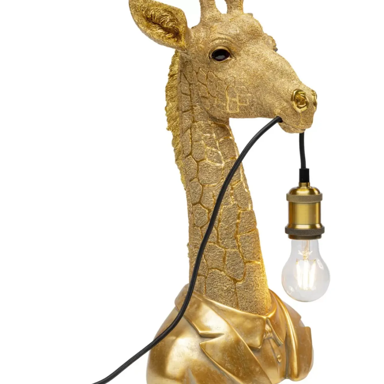 KARE Design Tischleuchten-Tischleuchte Animal Giraffe Gold 50Cm
