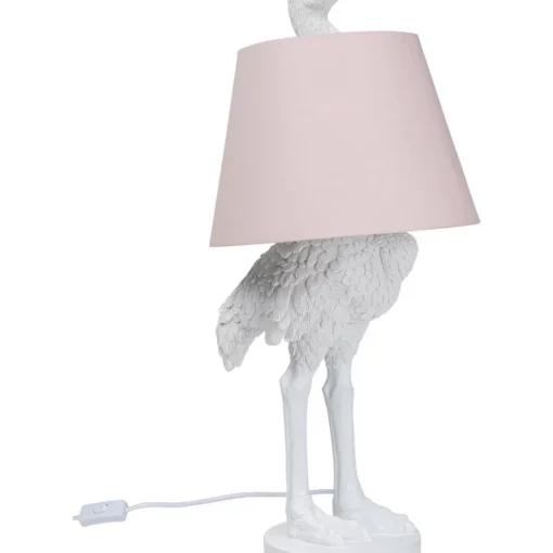 KARE Design Tischleuchten-Tischleuchte Animal Ostrich Weis 66Cm