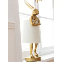 KARE Design Tischleuchten-Tischleuchte Animal Rabbit Gold 68Cm