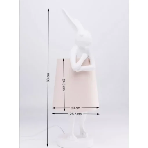 KARE Design Tischleuchten-Tischleuchte Animal Rabbit Weis 68Cm