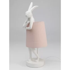 KARE Design Tischleuchten-Tischleuchte Animal Rabbit Weis/Rosa 50Cm