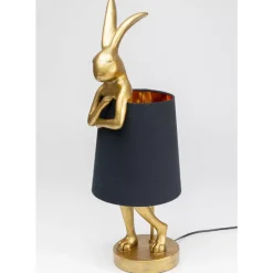 KARE Design Tischleuchten-Tischleuchte Animal Rabbit Gold/Schwarz 68Cm