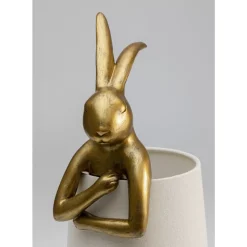 KARE Design Tischleuchten-Tischleuchte Animal Rabbit Gold/Weis 50Cm