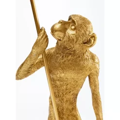 KARE Design Tischleuchten-Tischleuchte Animal Standing Monkey Gold 51Cm