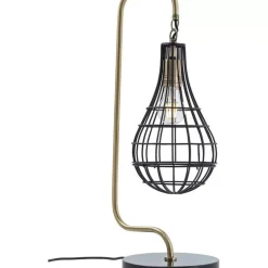 KARE Design Tischleuchten-Tischleuchte Golden Cage Drop