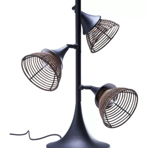 KARE Design Tischleuchten-Tischleuchte Rattan Tre