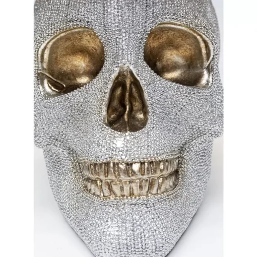 KARE Design Tischleuchten-Tischleuchte Skull Crystals Front 44Cm
