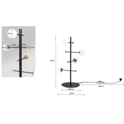 KARE Design Tischleuchten-Tischleuchte Trapez 52