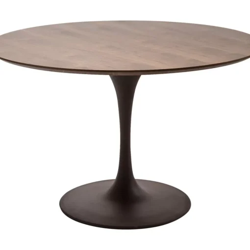 KARE Design Tische-Tischplatte Invitation Round Walnut O120Cm
