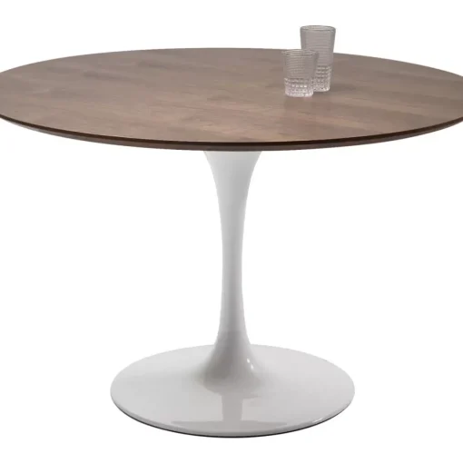 KARE Design Tische-Tischplatte Invitation Round Walnut O120Cm