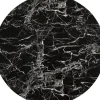 KARE Design Tische-Tischplatte Schickeria Marmoroptik Schwarz O80Cm