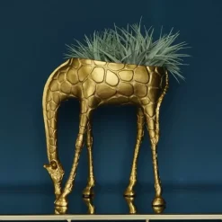 KARE Design Deko & Geschenkartikel-Ubertopf Giraffe Greta,Gold