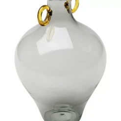 KARE Design Vasen-Vase Amore Handle Grau 23Cm