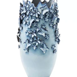 KARE Design Vasen-Vase Butterflies Lightblue 50Cm