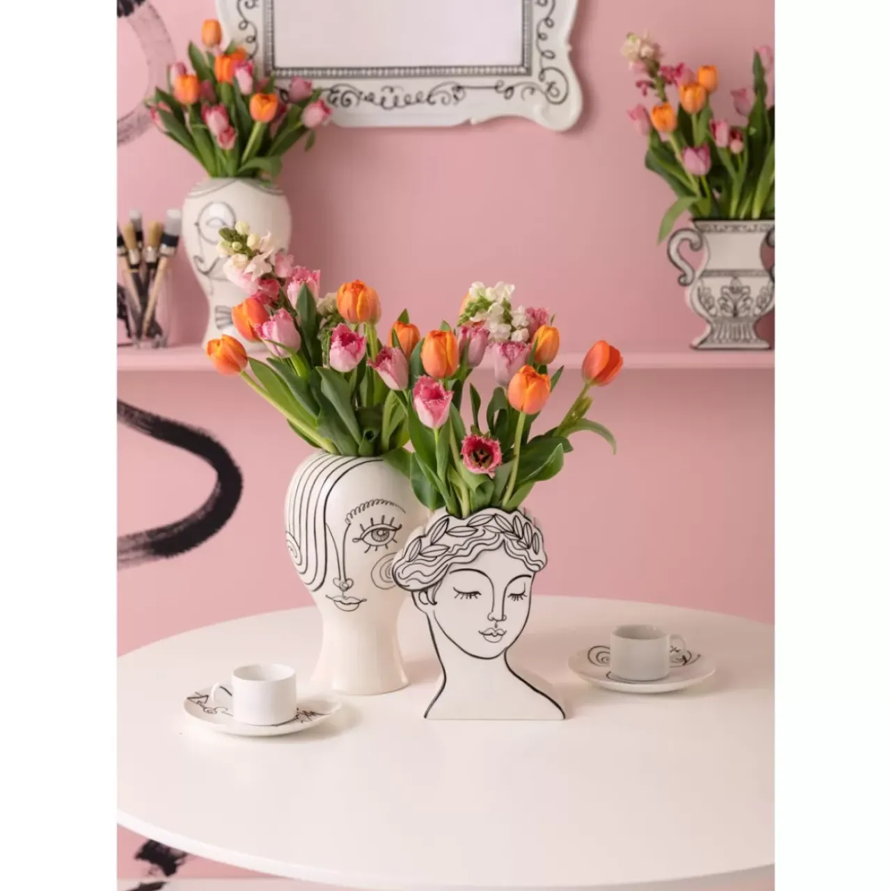 KARE Design Vasen-Vase Favola Lady 30Cm