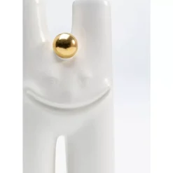 KARE Design Vasen-Vase Funny Teeth Weis 16Cm