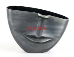 KARE Design Vasen-Vase Half Face Anthrazit 31Cm