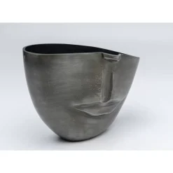 KARE Design Vasen-Vase Half Face Anthrazit 31Cm