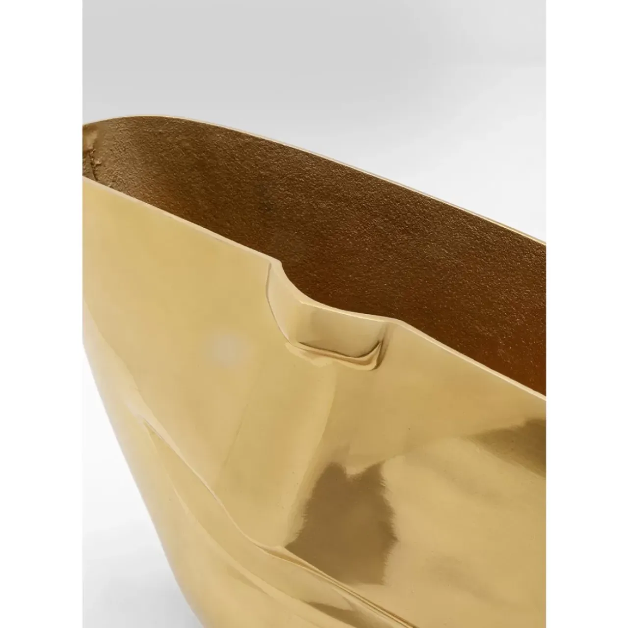 KARE Design Vasen-Vase Half Face Gold 46Cm