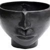 KARE Design Vasen-Vase Half Face Schwarz 23Cm