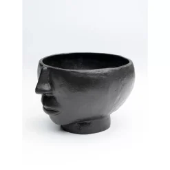KARE Design Vasen-Vase Half Face Schwarz 23Cm