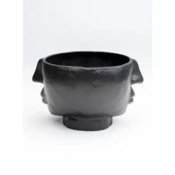 KARE Design Vasen-Vase Half Face Schwarz 23Cm