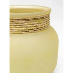 KARE Design Vasen-Vase Isola Storm Gelb 18Cm