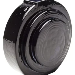 KARE Design Vasen-Vase Las Vegas Disc Schwarz