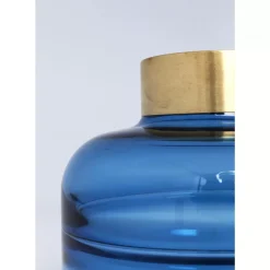 KARE Design Vasen-Vase Positano Belly Blau 21Cm