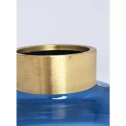 KARE Design Vasen-Vase Positano Belly Blau 21Cm