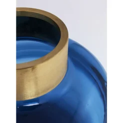 KARE Design Vasen-Vase Positano Belly Blau 21Cm