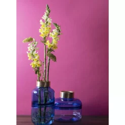 KARE Design Vasen-Vase Positano Belly Blau 21Cm