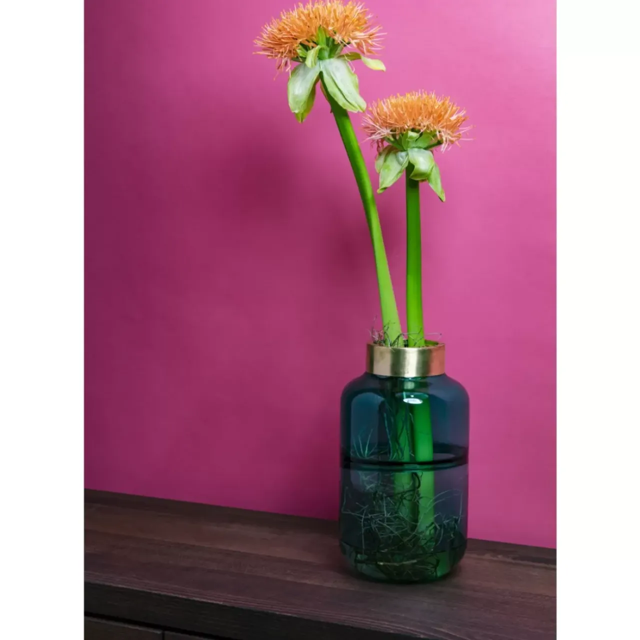 KARE Design Vasen-Vase Positano Belly Grun 28Cm