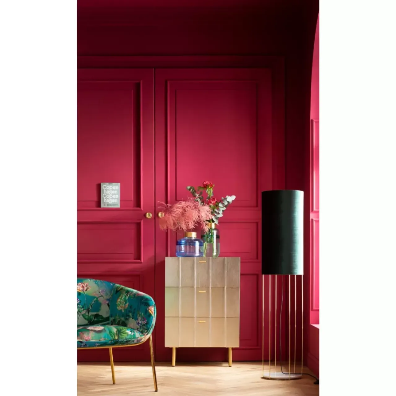 KARE Design Vasen-Vase Positano Belly Grun 28Cm