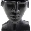 KARE Design Vasen-Vase Rostro Schwarz 17Cm