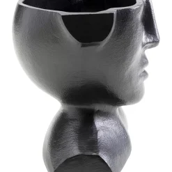 KARE Design Vasen-Vase Rostro Schwarz 17Cm