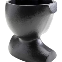KARE Design Vasen-Vase Rostro Schwarz 17Cm