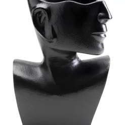 KARE Design Vasen-Vase Rostro Side Schwarz 27Cm
