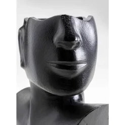 KARE Design Vasen-Vase Rostro Side Schwarz 27Cm