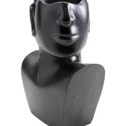 KARE Design Vasen-Vase Rostro Side Schwarz 27Cm