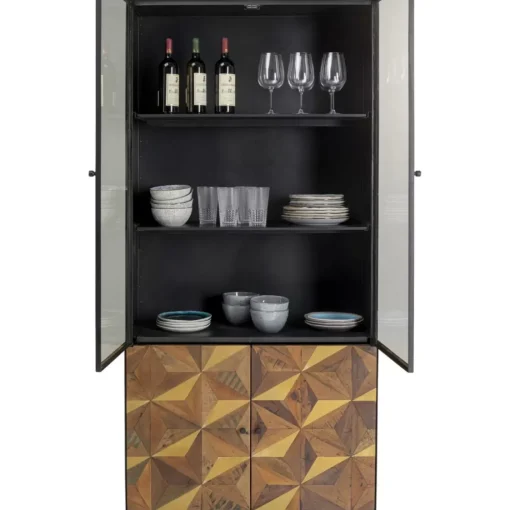 KARE Design Regale-Vitrine Illusion Gold 90X180Cm