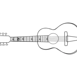KARE Design Kleinmöbel & Sonstiges-Wandgarderobe Guitar 81Cm