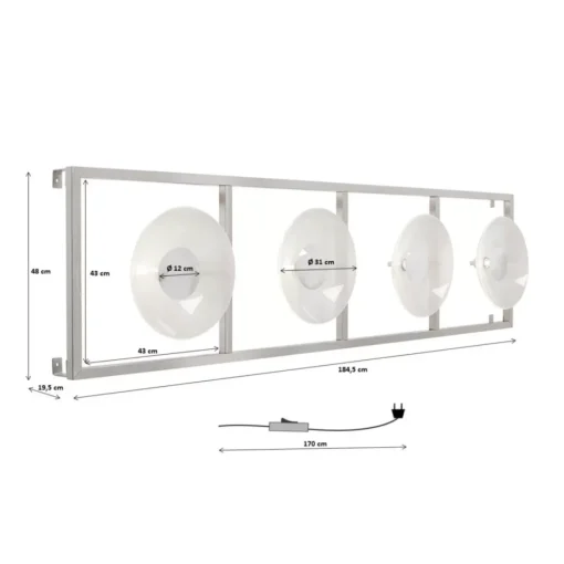 KARE Design Wandleuchten-Wandleuchte Ufo 4Er