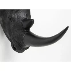 KARE Design Bilder-Wandobjekt Rhino Head Antique Schwarz